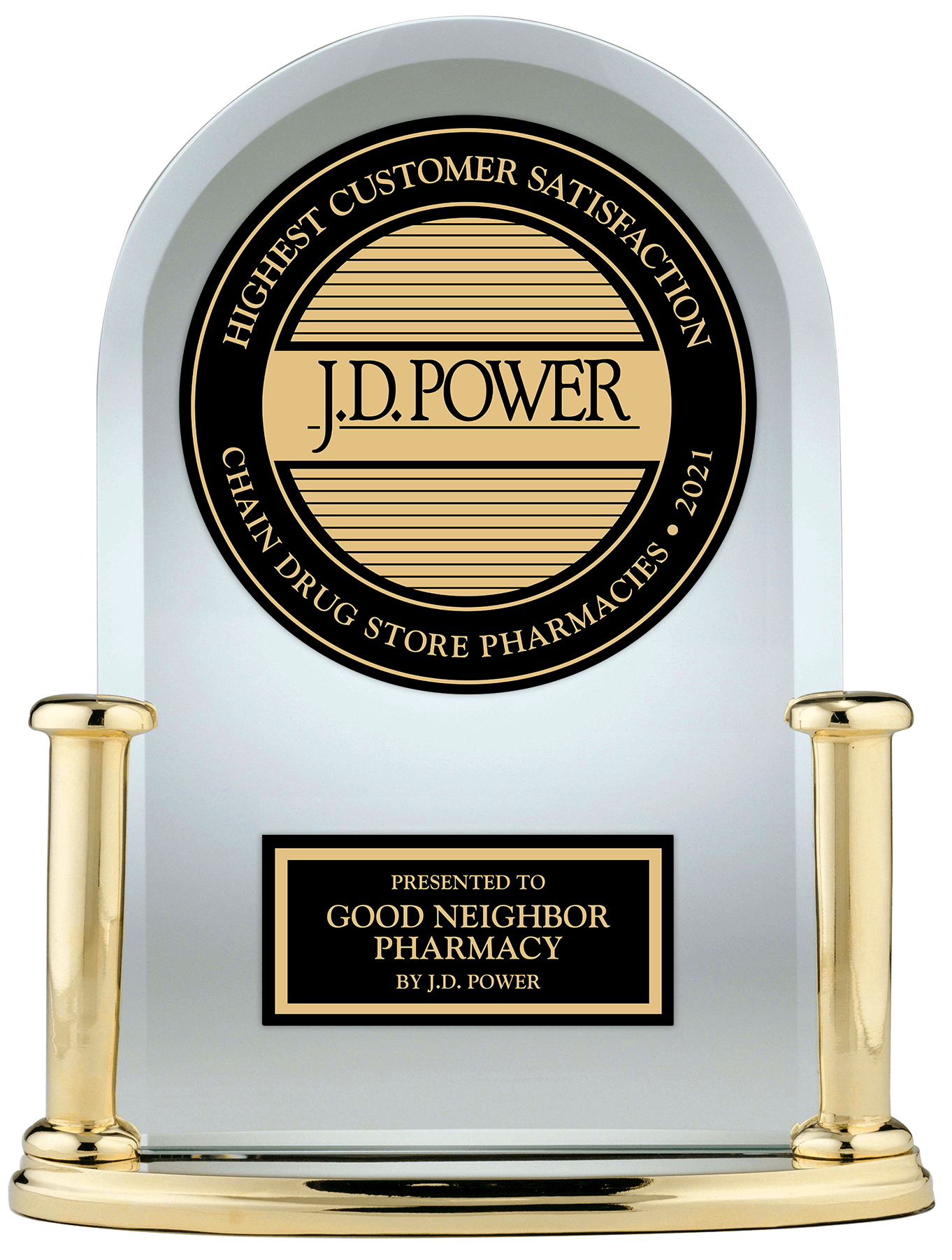 JD Power Award Trophy
