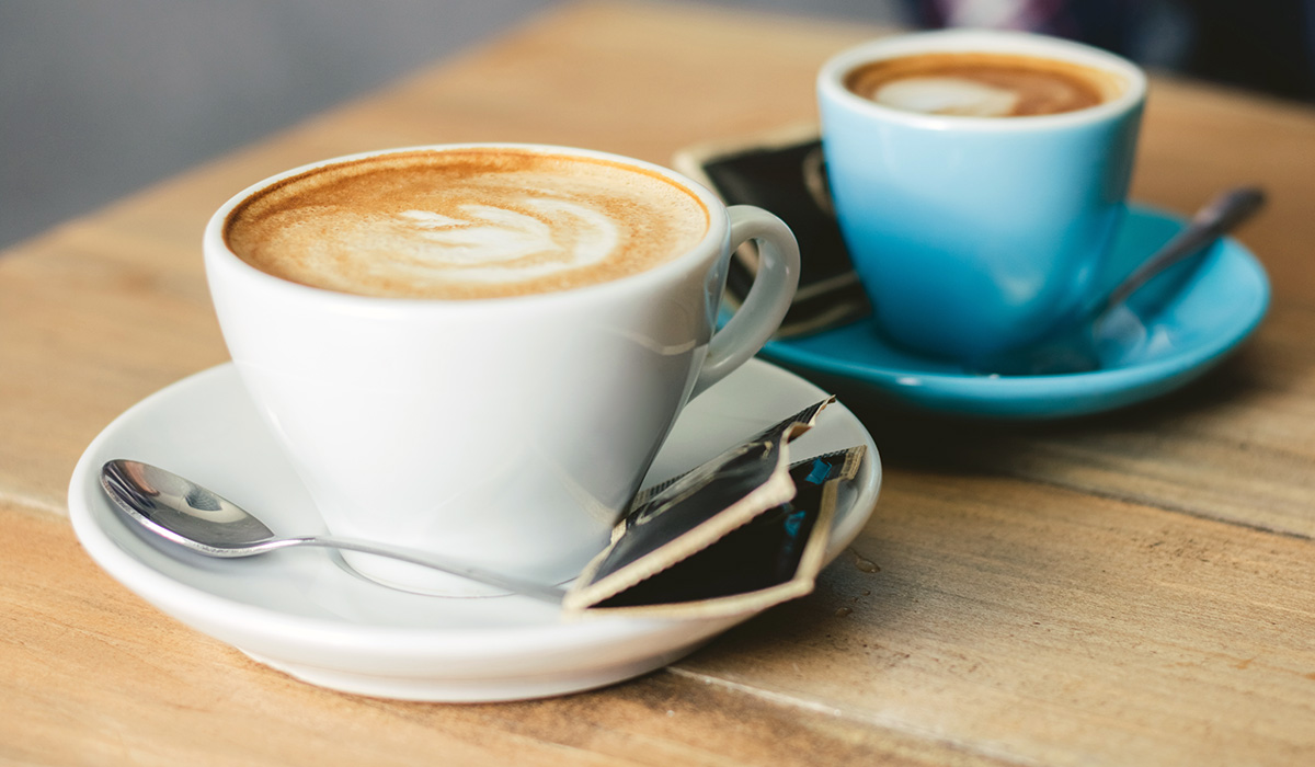 Two cup of coffee on the table