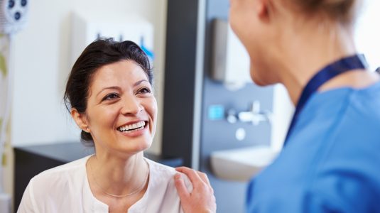 nurse and patient