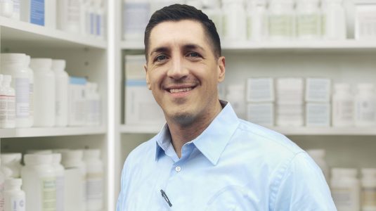 Photo of pharmacist Travis Hale