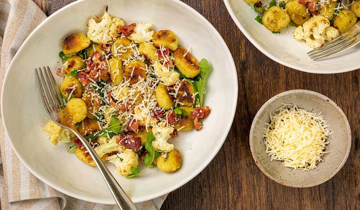Pesto Gnocchi With Cauliflower and Bacon Good Neighbor Pharmacy