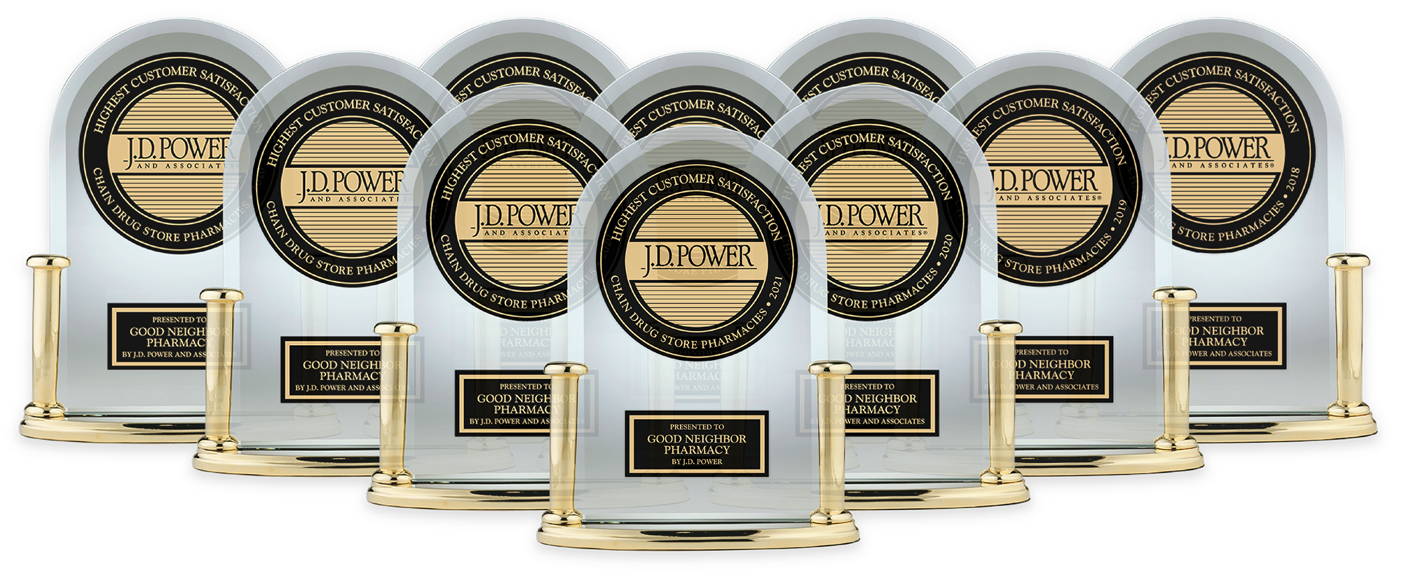 JD Power Award Trophies