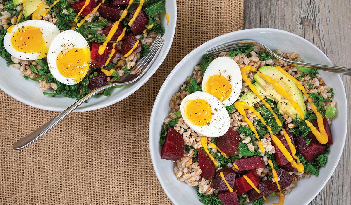 Farro grain bowl