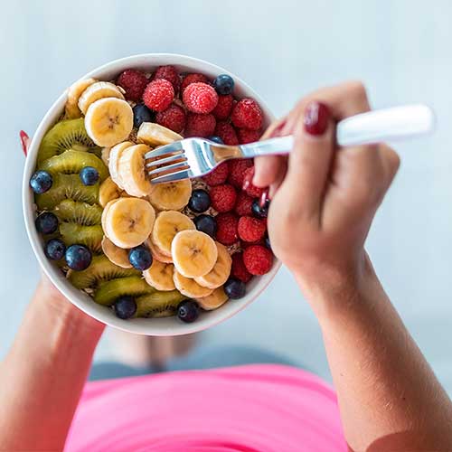 Bowl of healthy food