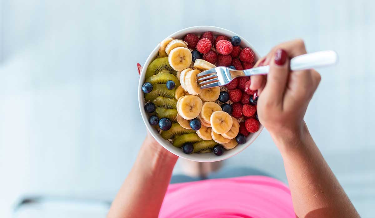 Bowl of healthy food