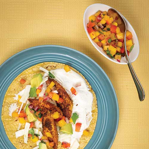 Fish tacos with fennel slaw