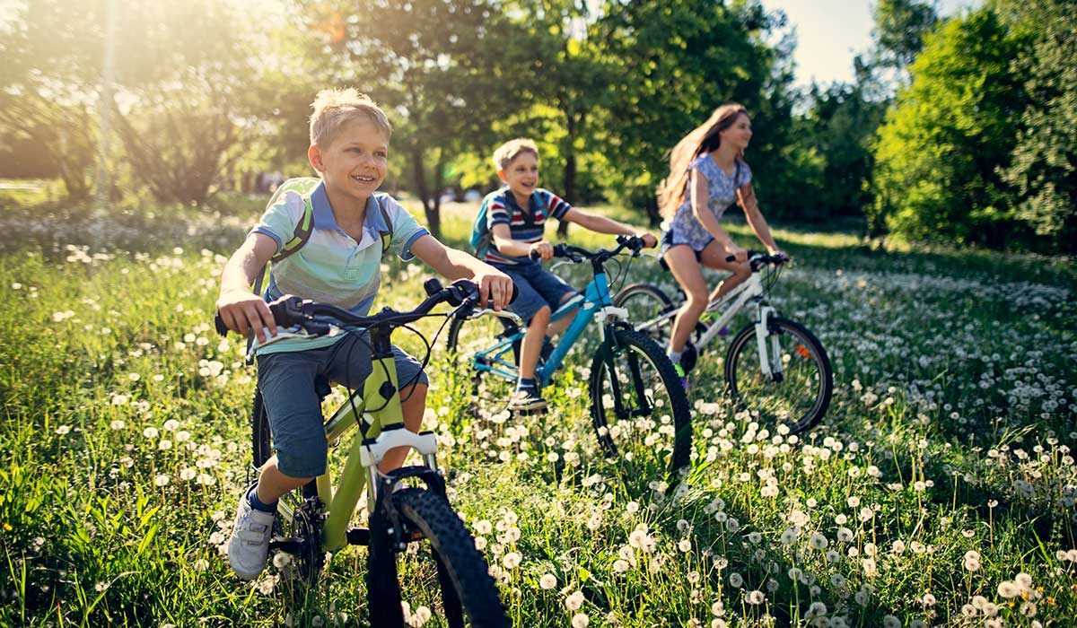 Children playing outdoors