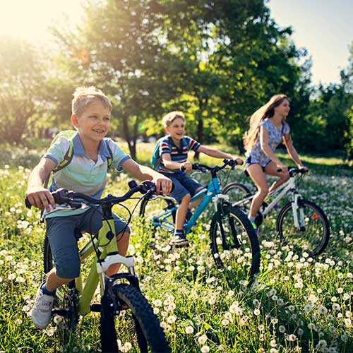 Children playing outdoors