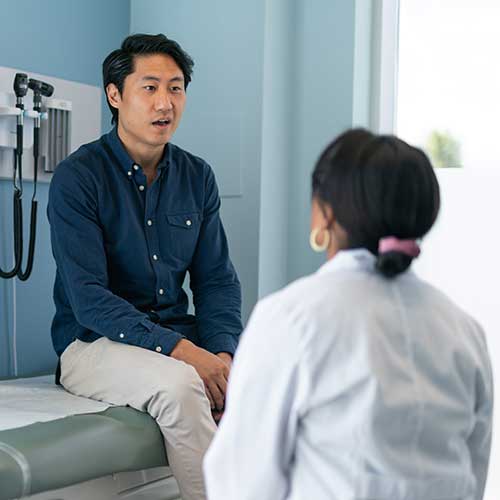 Doctor and patient