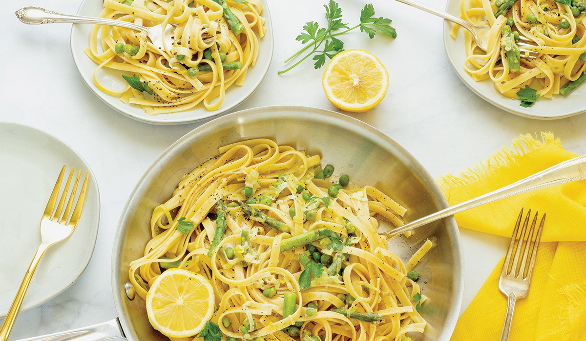 Lemon Pasta with Spring Vegetables - Good Neighbor Pharmacy