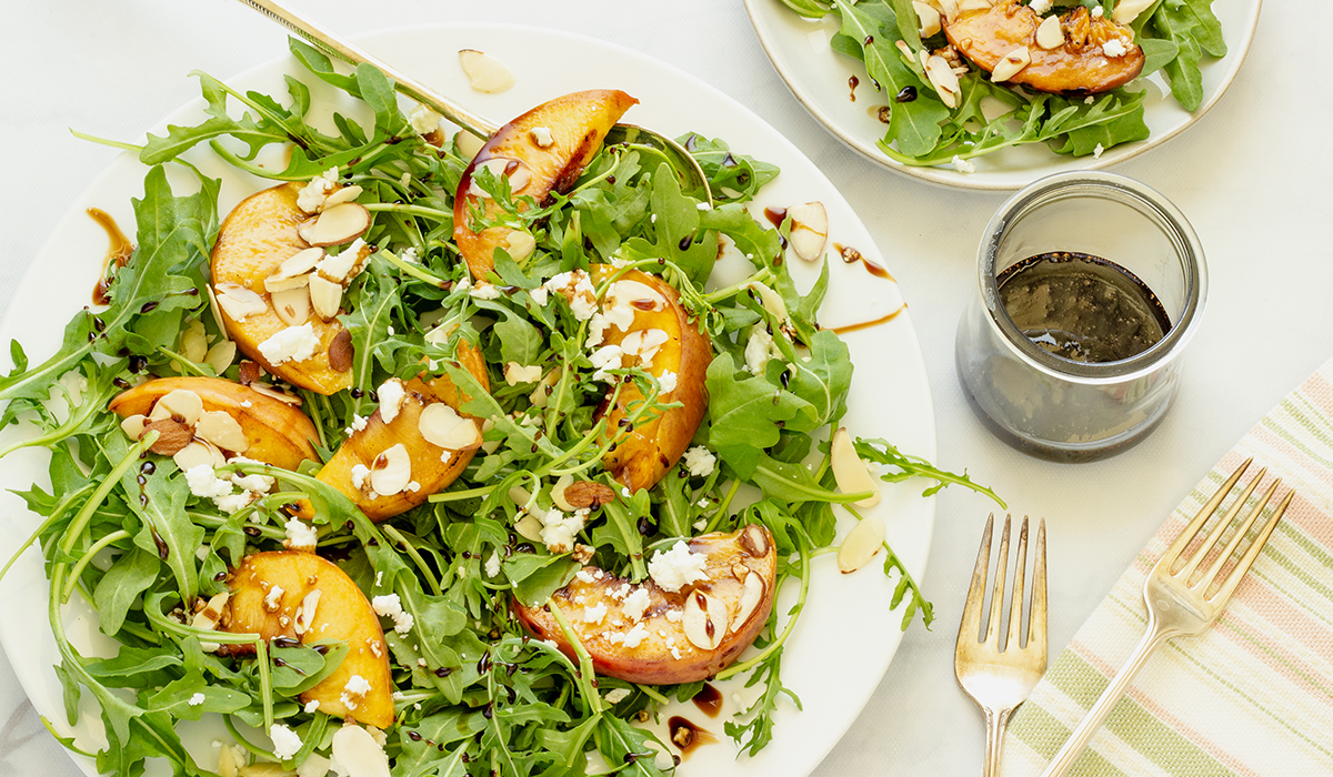 Grilled Nectarine and Arugula Salad - Good Neighbor Pharmacy