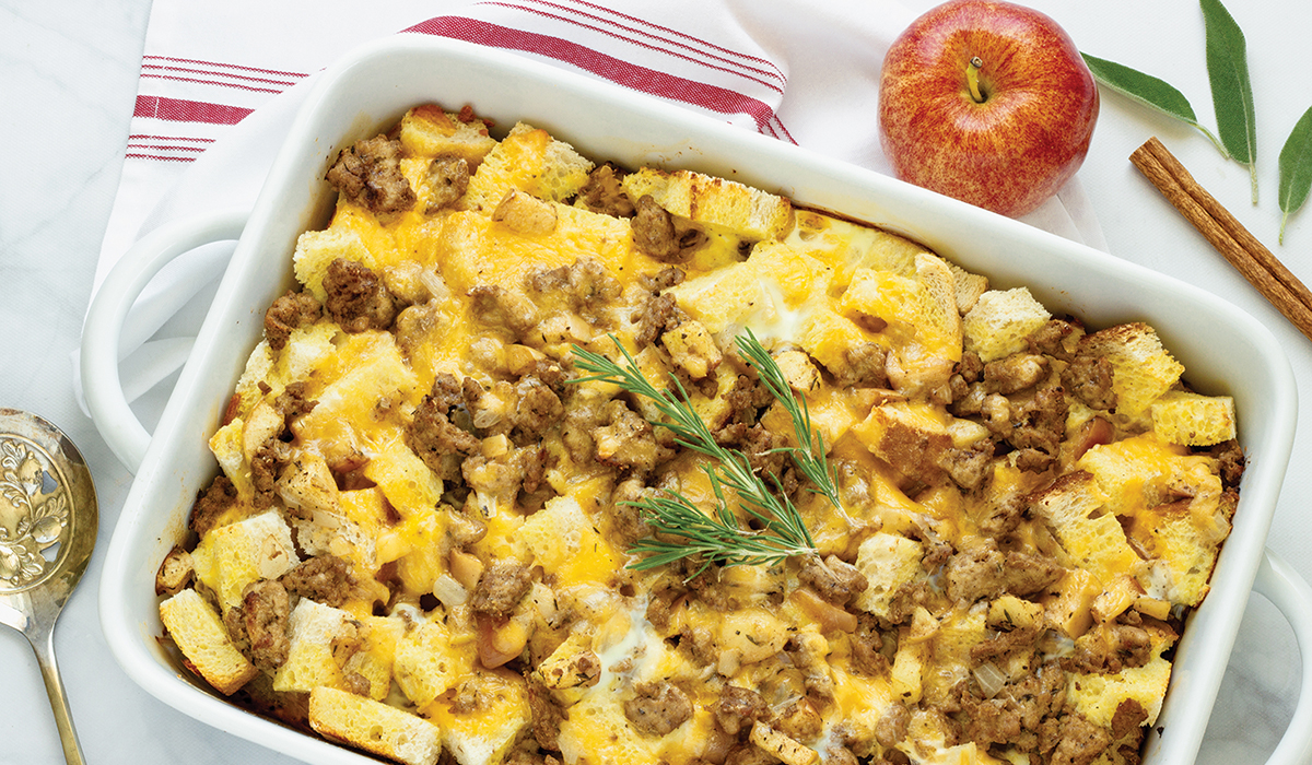 Apple & Turkey Sausage Breakfast Strata - Good Neighbor Pharmacy