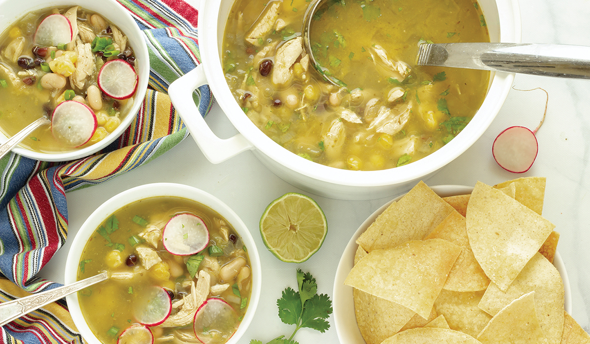 Chicken Pozole with Homemade Tortilla Chips - Good Neighbor Pharmacy